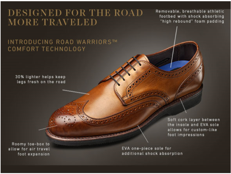 Allen Edmonds Road Warrior - 30% Lighter Than Traditional Dress Shoes 